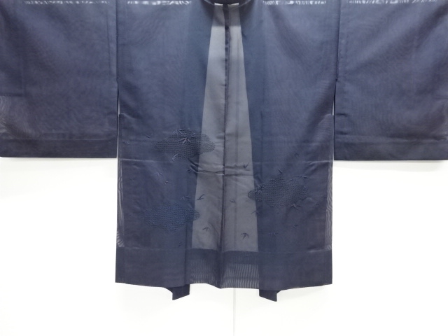 JAPANESE HAORI FOR SUMMER / CUTWORK / CLOUD & BAMBOO GRASS